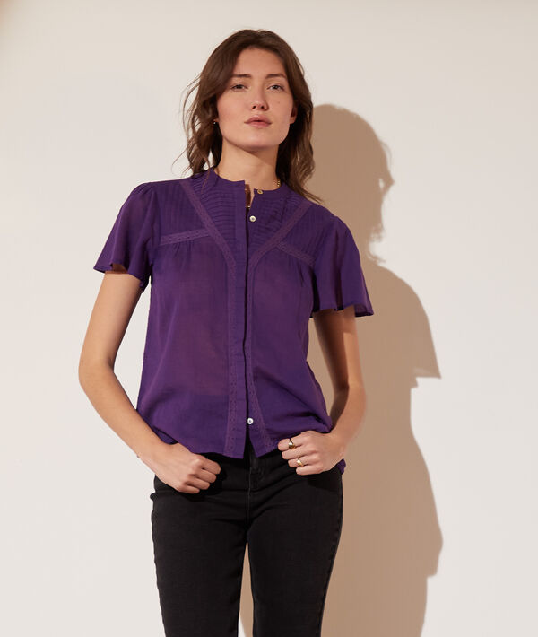Camisa manga corta con volantes Camisa manga corta con volantes