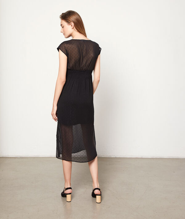 Vestido midi tul plumeti Vestido midi tul plumeti