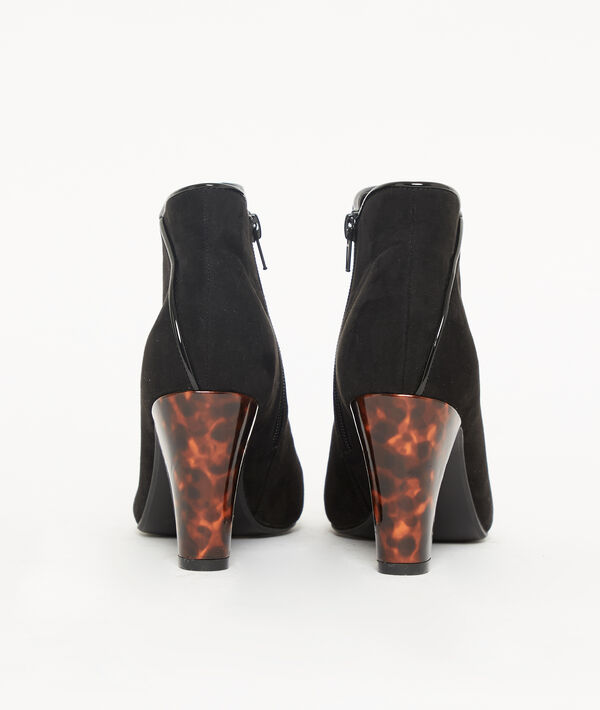 Botines con talones efecto mármol Botines con talones efecto mármol