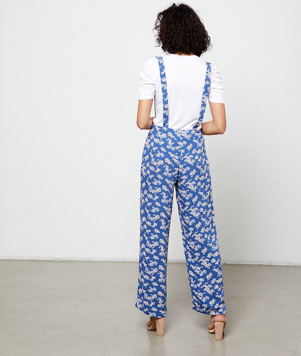 Pantalón ancho estampado floral Pantalón ancho estampado floral