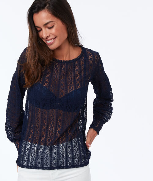 Blusa motivos guipur Blusa motivos guipur