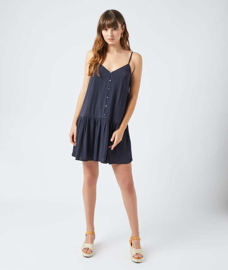 Vestido corto tul plumeti negro.