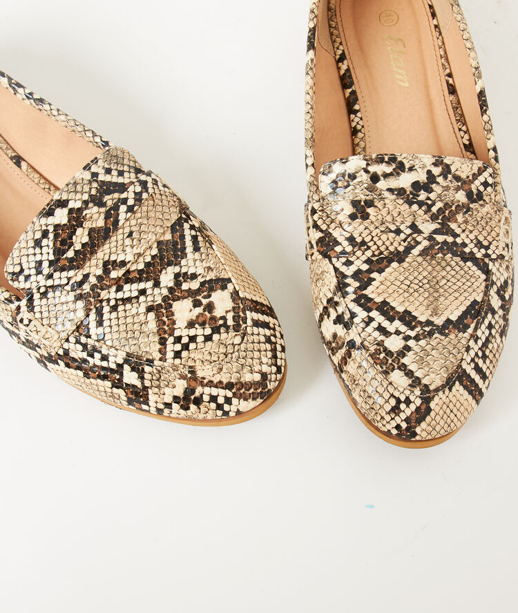 Mocasín efecto pitón c.camel.