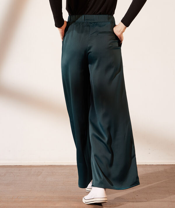 Pantalón ancho satinado Pantalón ancho satinado