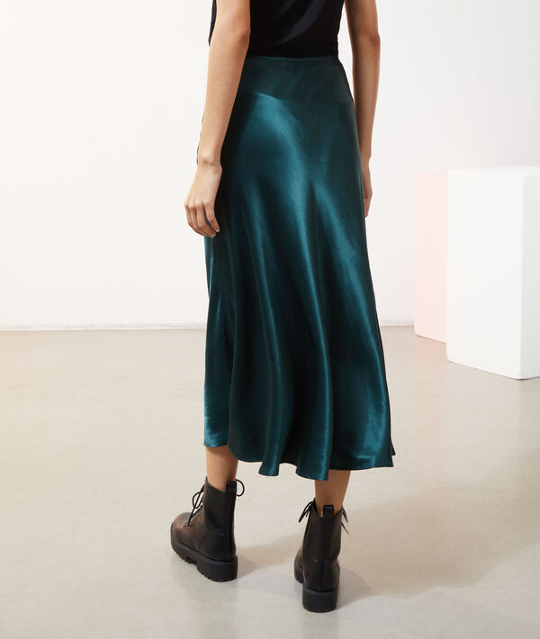 Falda midi satinada Falda midi satinada