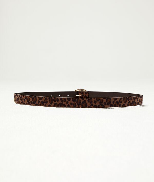Cinturón estampado leopardo Cinturón estampado leopardo