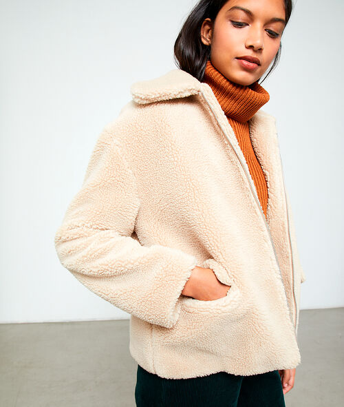 Blouson effet peau lainée Blouson effet peau lainée
