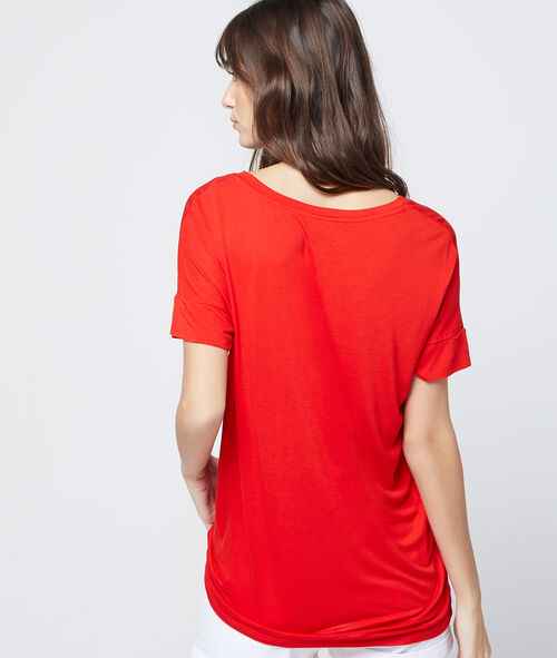 Camiseta manga corta escote en V Camiseta manga corta escote en V