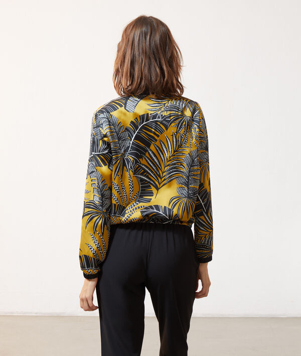Bomber estampado hojas Bomber estampado hojas