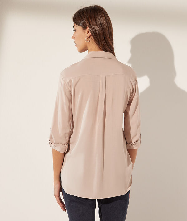 Camisa de viscosa con bolsillo Camisa de viscosa con bolsillo