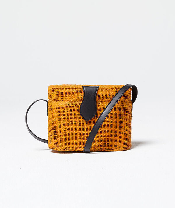 Bolso rígido de rafia Bolso rígido de rafia