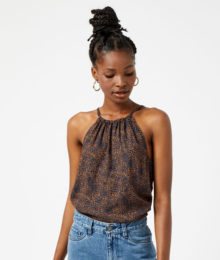 Top estampado sabana.