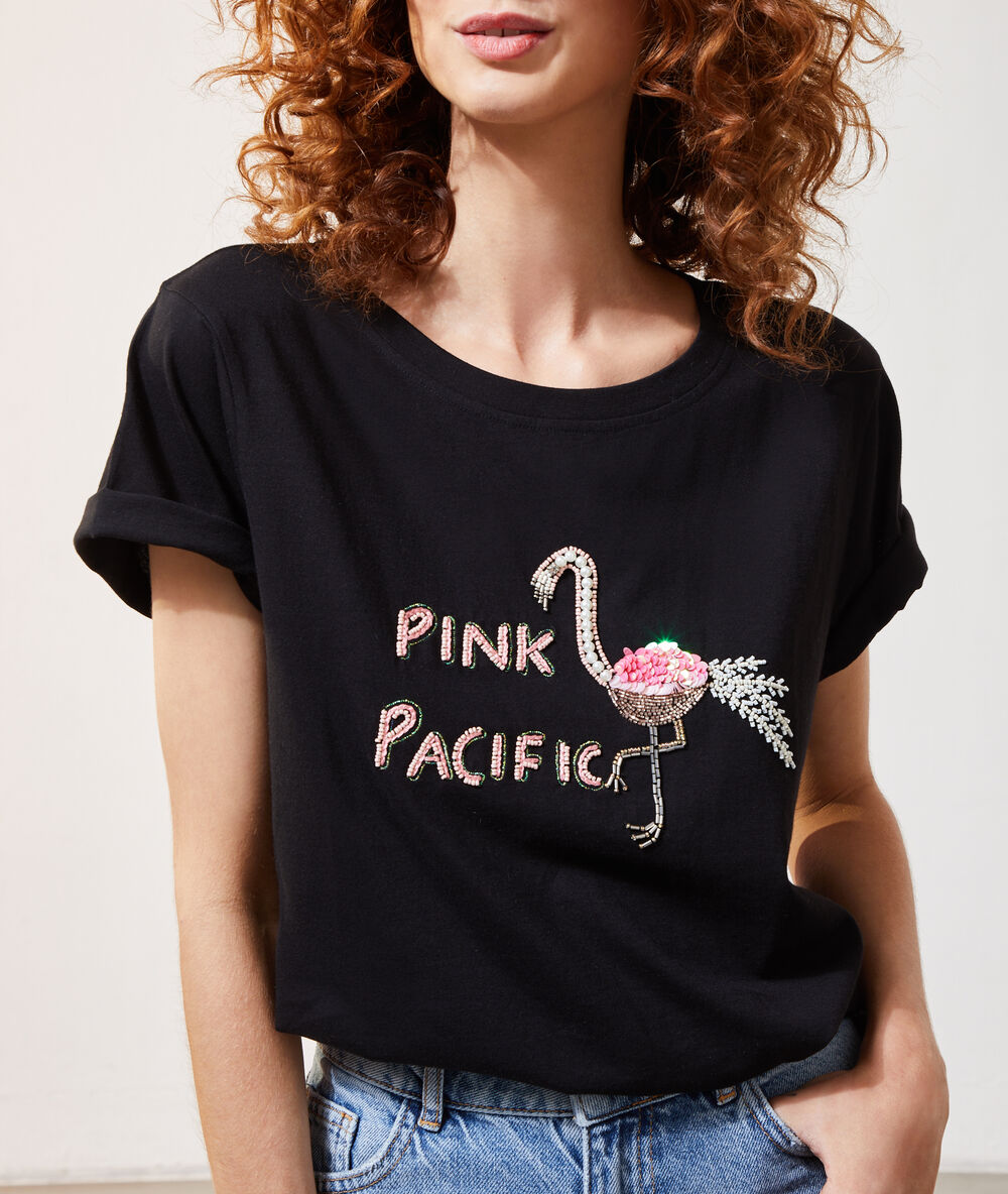 Camiseta flamenco negro.
