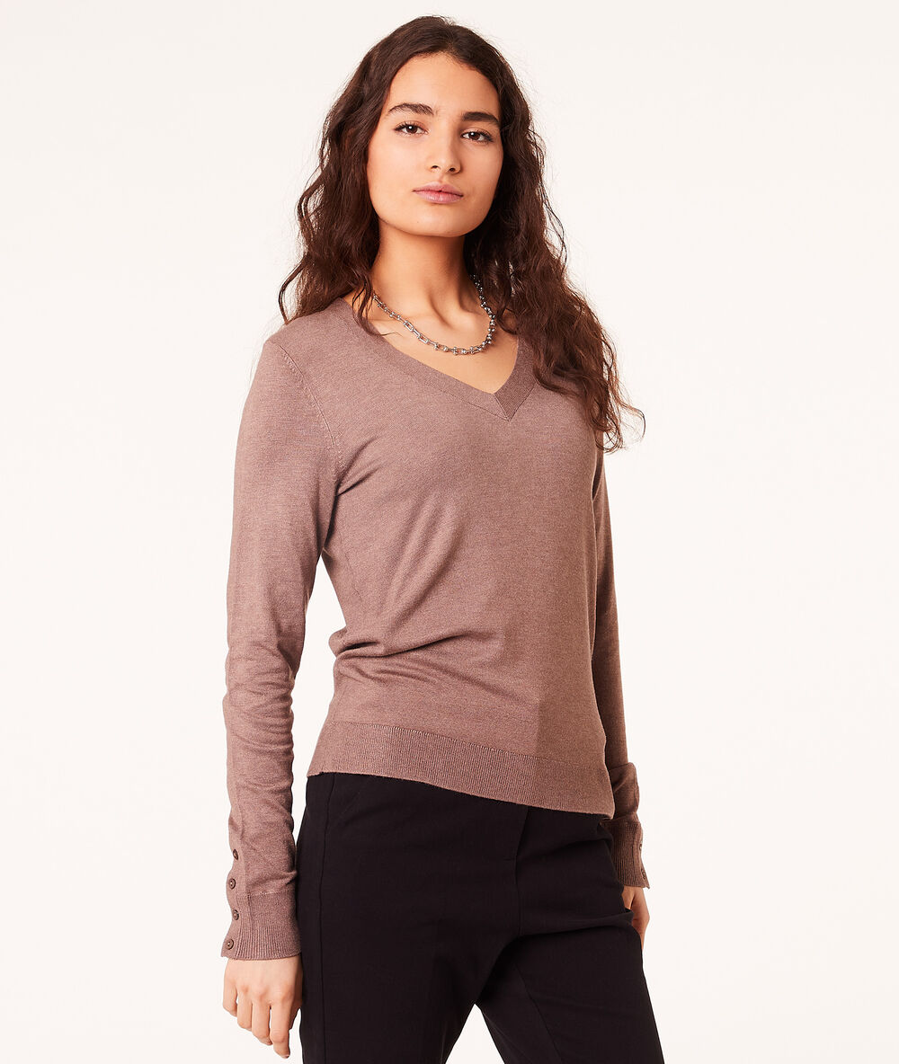 Jersey escote en v c.camel.