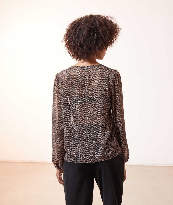 Blouse imprimé géométrique Blouse imprimé géométrique