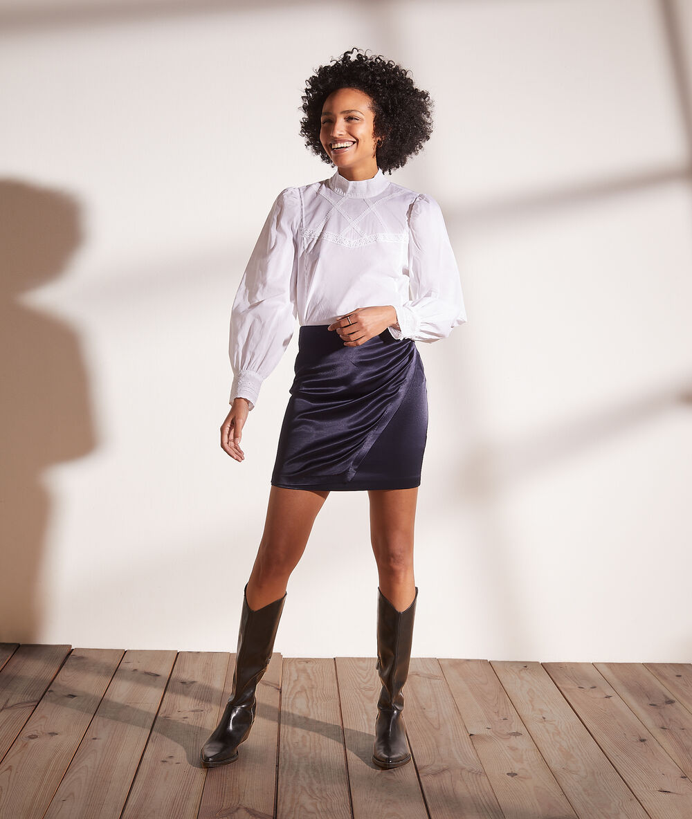 Blusa romántica blanco.