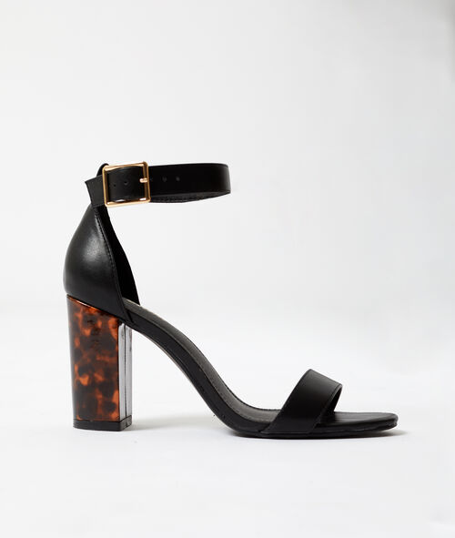 Sandalias con tacón ambarino Sandalias con tacón ambarino