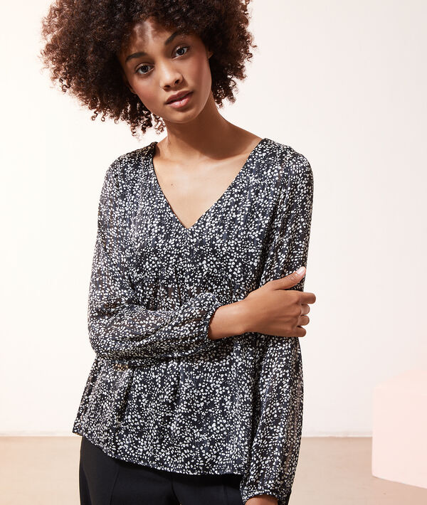 Blusa estampada 2 en 1 con top integrado Blusa estampada 2 en 1 con top integrado