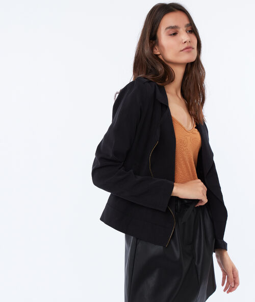 Chaqueta con cremallera tencel Chaqueta con cremallera tencel