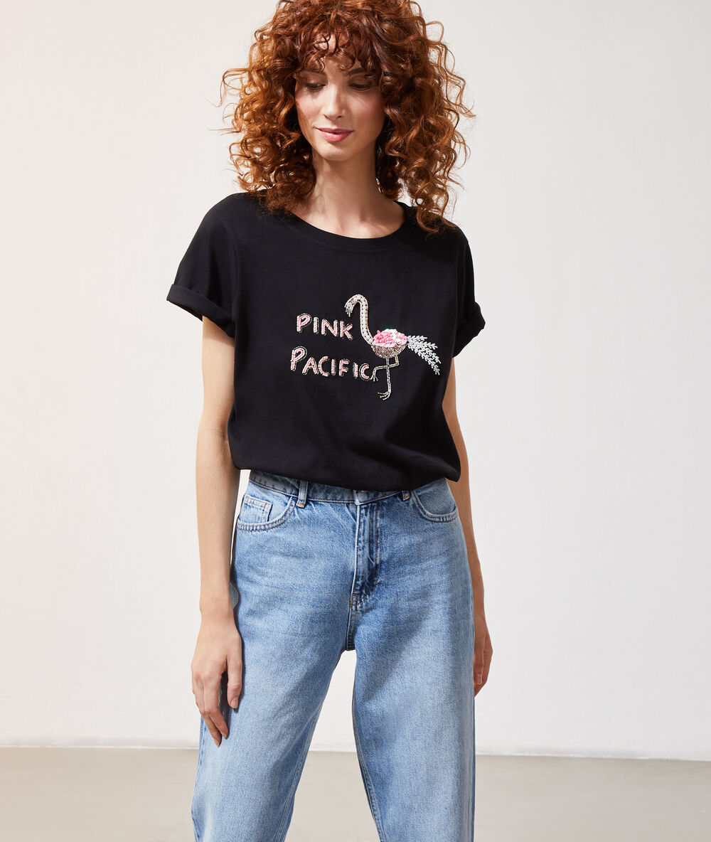 Camiseta flamenco negro.