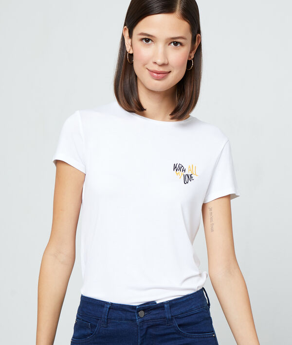Camiseta bordada ‘With all my love’ Camiseta bordada ‘With all my love’