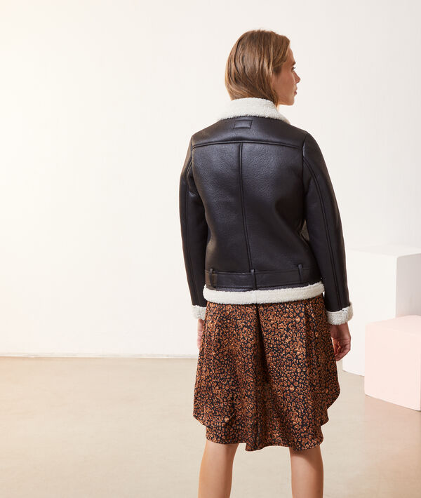 Chaqueta biker dos texturas Chaqueta biker dos texturas