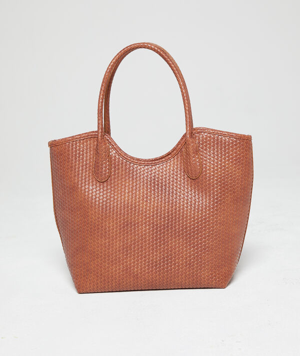 Bolso capazo efecto trenzado Bolso capazo efecto trenzado