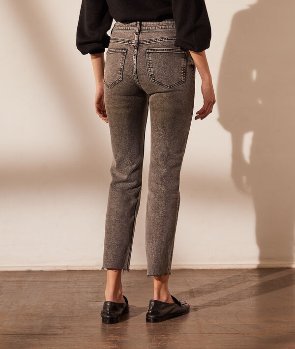 Pantalón vaquero recto, efecto desteñido Pantalón vaquero recto, efecto desteñido