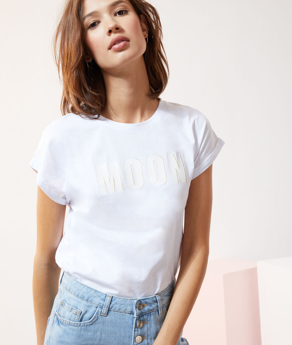Camiseta ‘moon’ blanco.