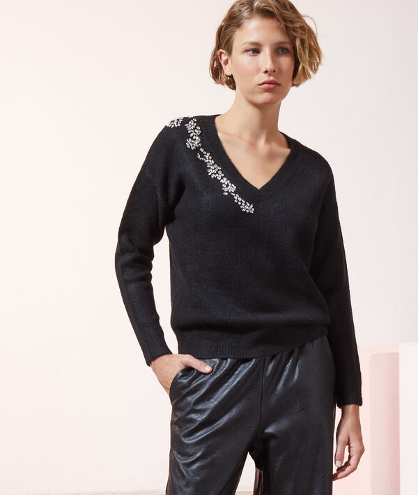 Pull en maille à strass Pull en maille à strass