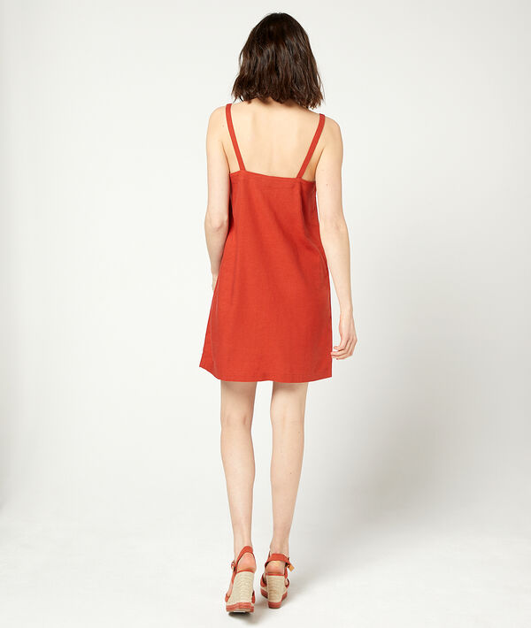 Vestido de tirantes con botones Vestido de tirantes con botones