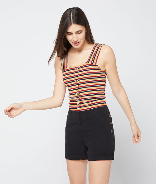 Short abotonado de Tencel Short abotonado de Tencel