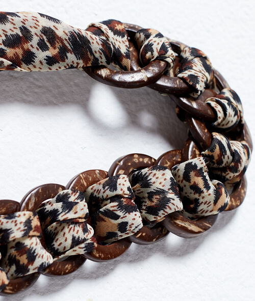 Cinturón pañuelo estampado leopardo Cinturón pañuelo estampado leopardo