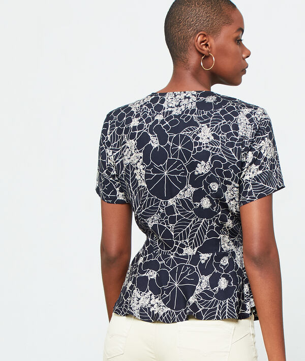 Blusa cruzada estampado floral Blusa cruzada estampado floral