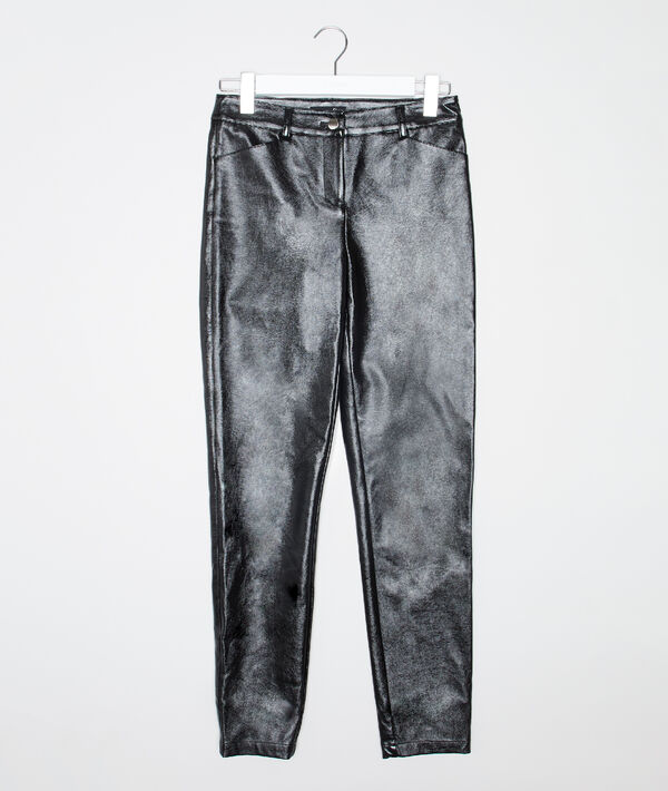 Pantalón ajustado de charol Pantalón ajustado de charol