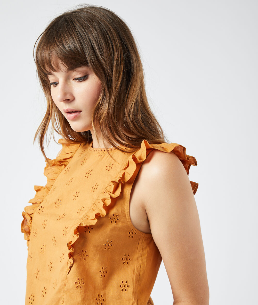 Blusa guipur c.camel.