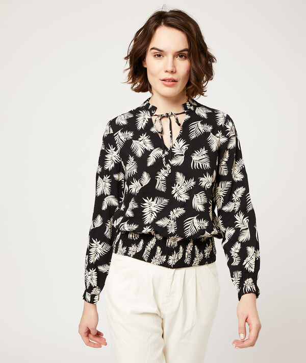 Camisa estampado hojas palmeras Camisa estampado hojas palmeras