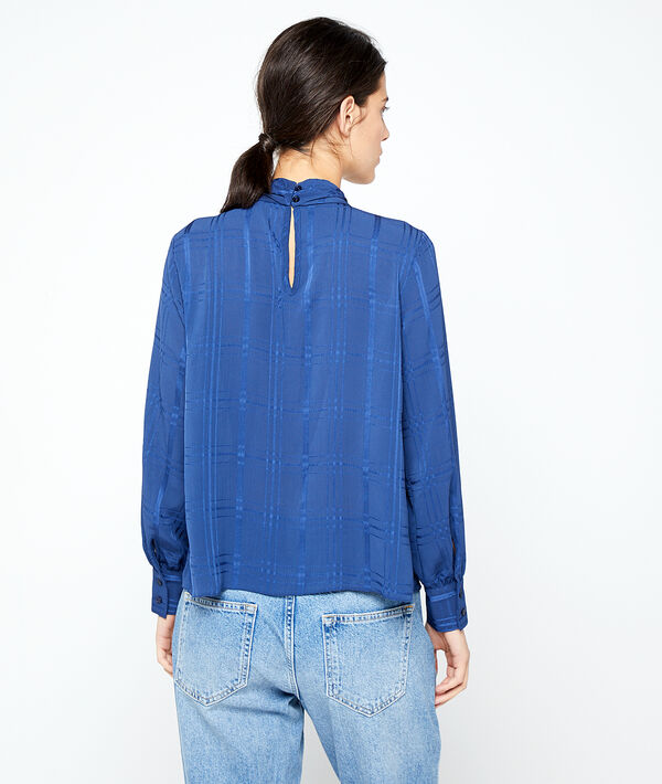 Blusa espalda abierta a cuadros Blusa espalda abierta a cuadros
