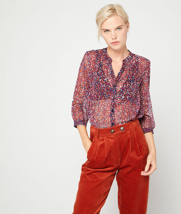 Blusa transparente de plumetis Blusa transparente de plumetis