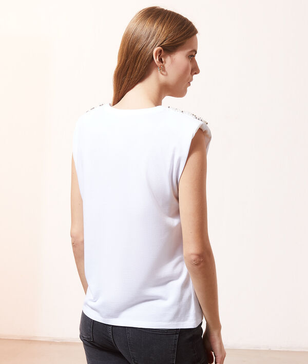 Camiseta con perlas Camiseta con perlas