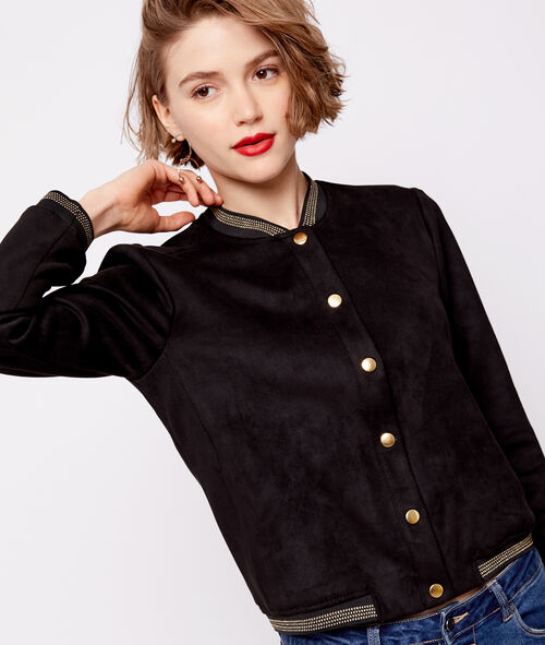 Bomber con botones efecto ante Bomber con botones efecto ante