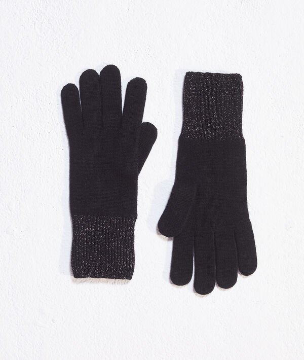 Gants à fils métallisés en laine Gants à fils métallisés en laine