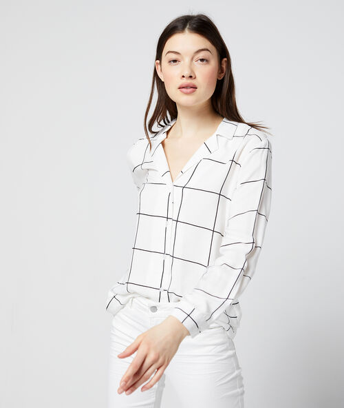 Camisa a cuadros crudo.