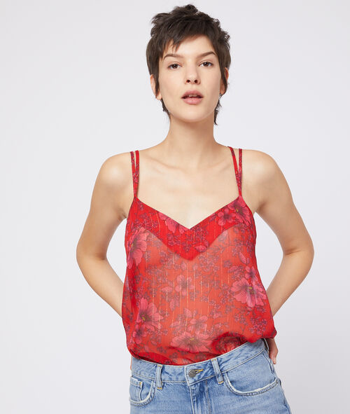 Top tirantes estampado floral Top tirantes estampado floral