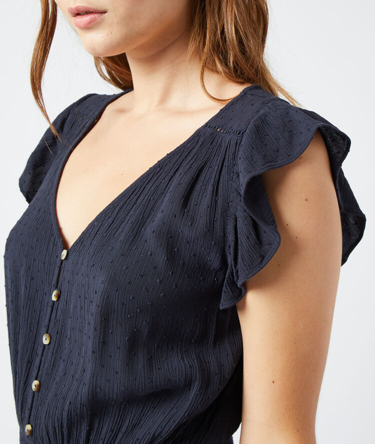 Vestido largo tul plumeti negro.