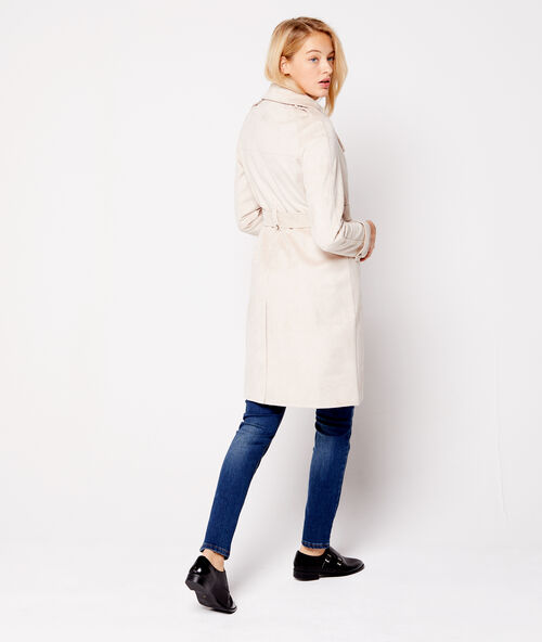Trench con cinturón c.beige.