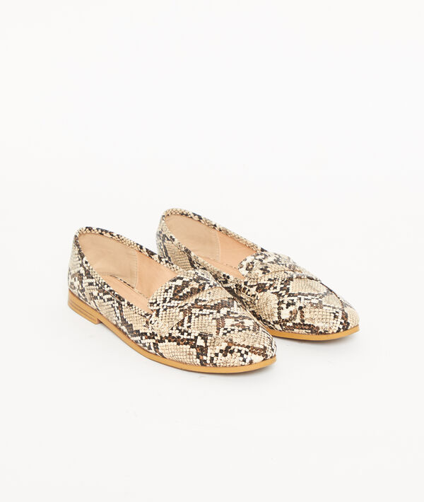 Mocasín efecto pitón Mocasín efecto pitón