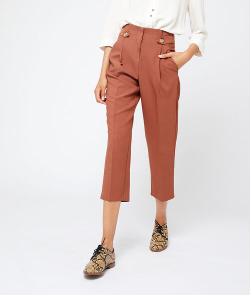 Pantalón cigarette de pinza Pantalón cigarette de pinza