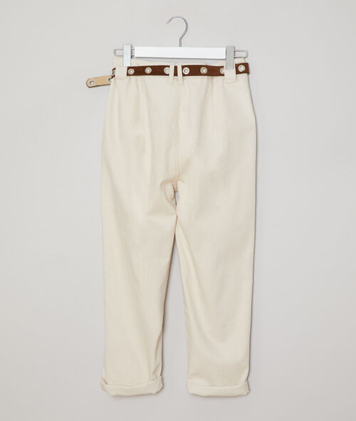 Pantalón ancho con cinturón Pantalón ancho con cinturón