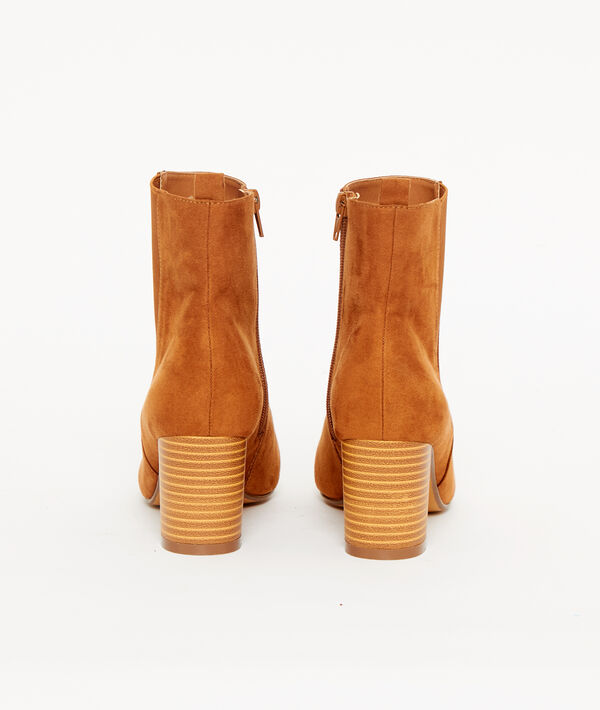 Botines de talón efecto ante Botines de talón efecto ante